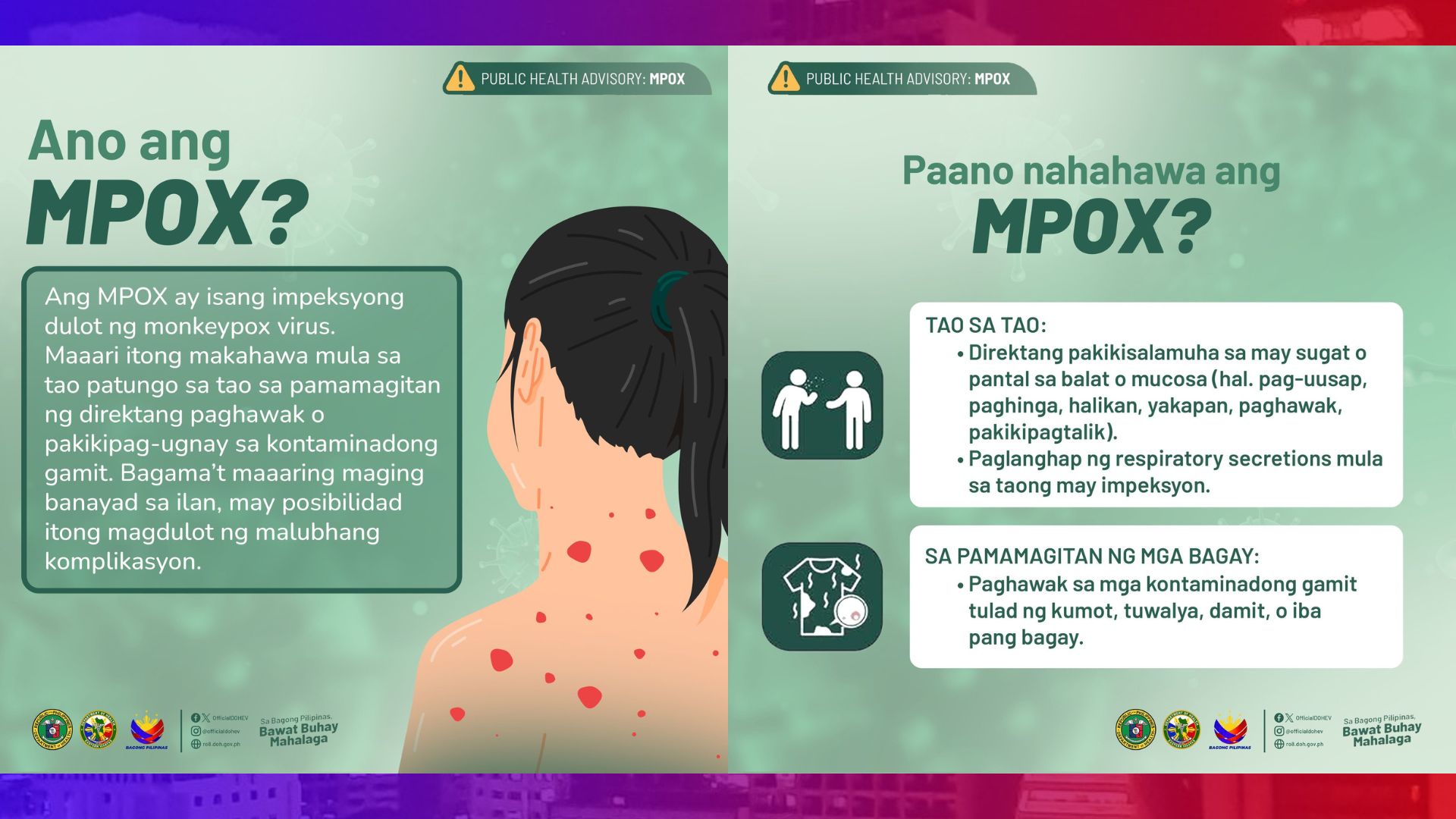 DOH-Eastern Visayas umapela sa publiko na huwag magpakalat ng mga pekeng impormasyon tungkol sa MPOX