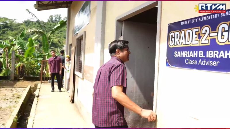Temporary Learning Spaces sa Marawi City ininspeksyon ni Pangulong Marcos
