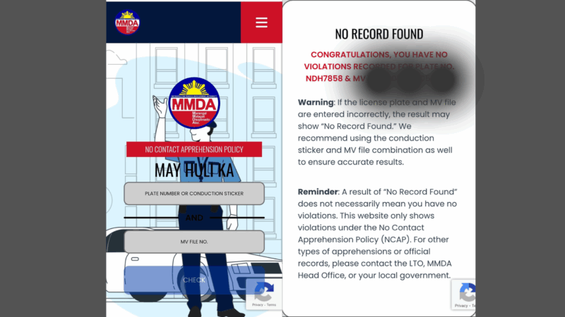 Website kung saan maaaring i-check ang paglabag sa NCAP, inilunsad ng MMDA