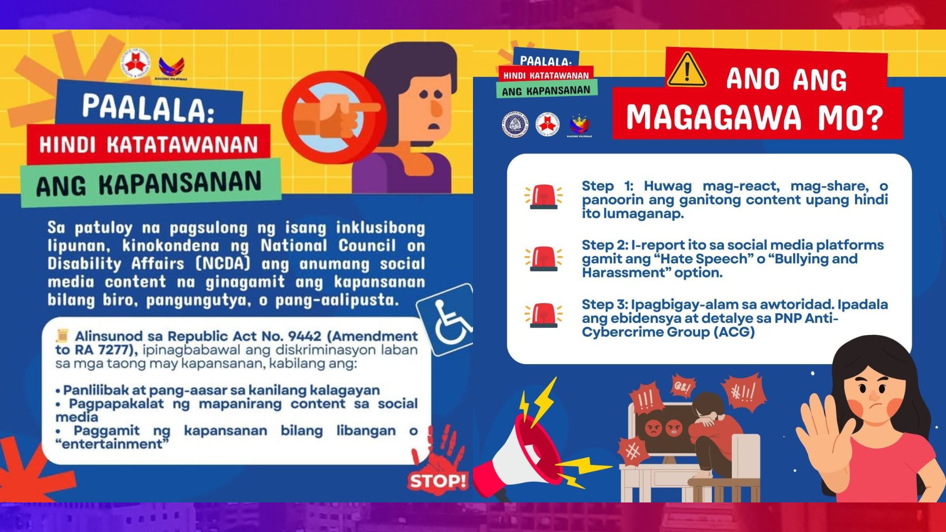 Paglaganap ng mga online content na nanlalait sa ga taong may kapansanan, kinondena ng NCDA