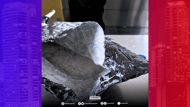 P29.7M na halaga ng shabu nakumpiska sa isang pasahero galing Malaysia