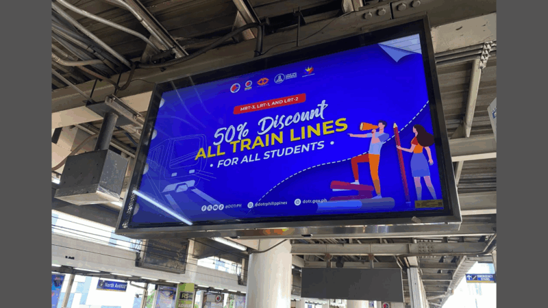 50 percent discount ipinatupad para sa mga estudyante sasakay ng MRT at LRT