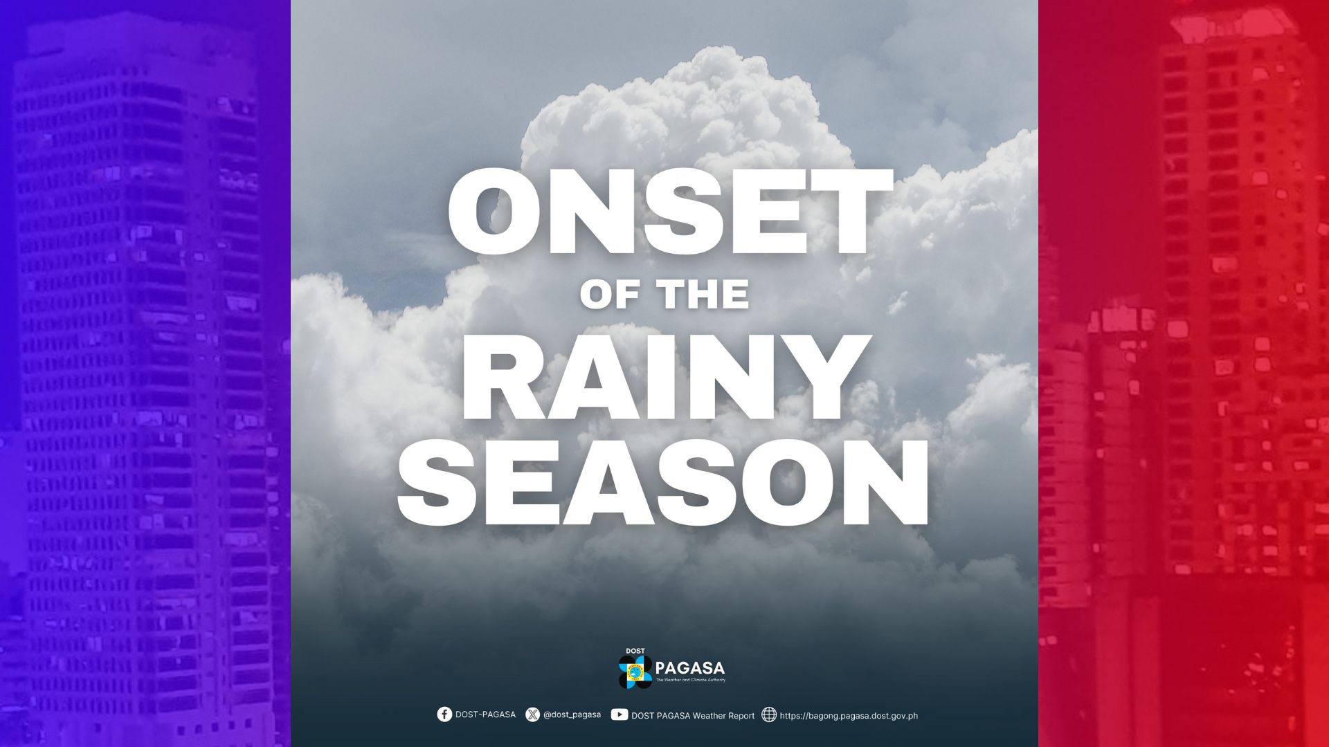 Panahon ng tag-ulan pormal nang idineklara ng PAGASA