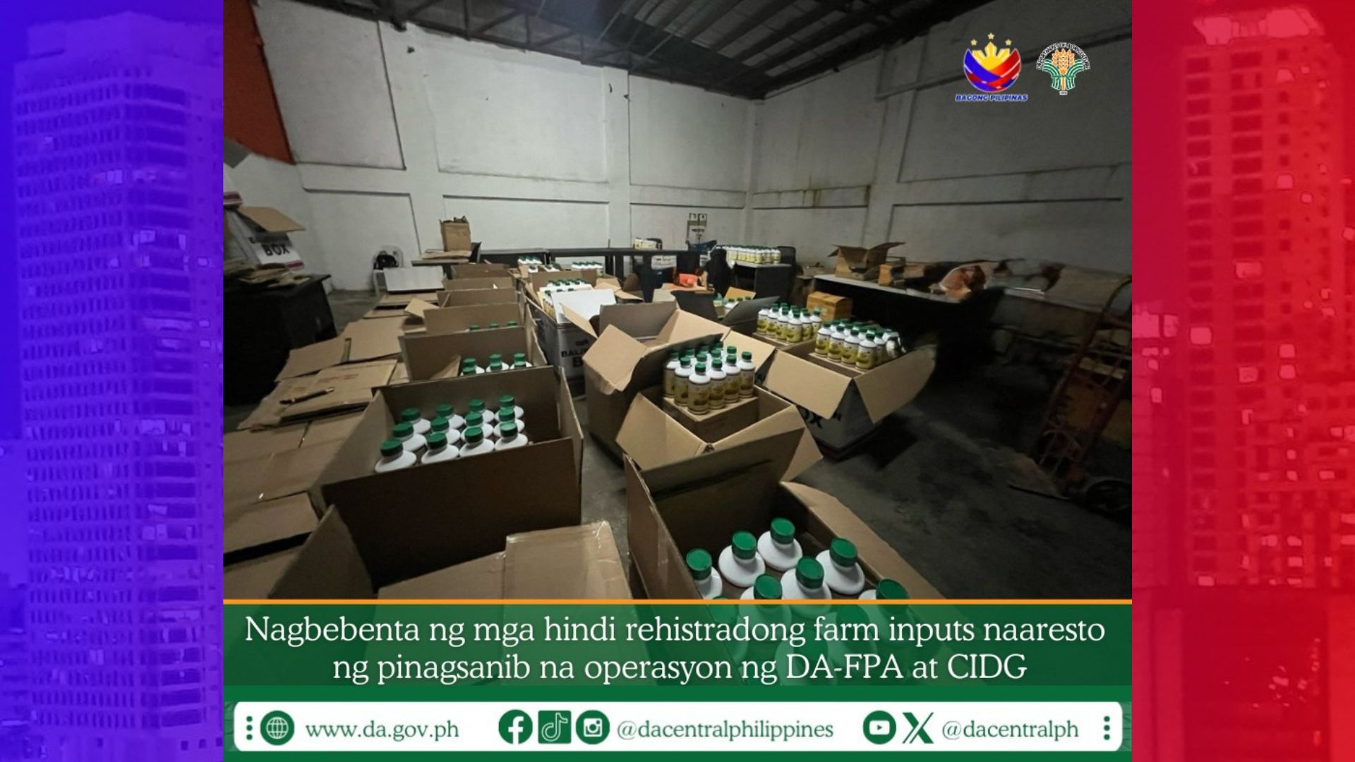 P4M na halaga ng hindi rehistradong farm inputs nakumpiska ng DA