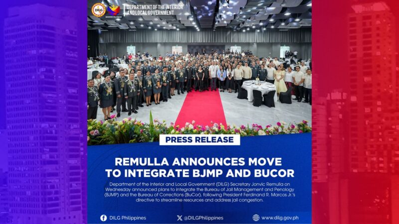 BJMP at BuCor planong pag-isahin na lang ayon sa DILG
