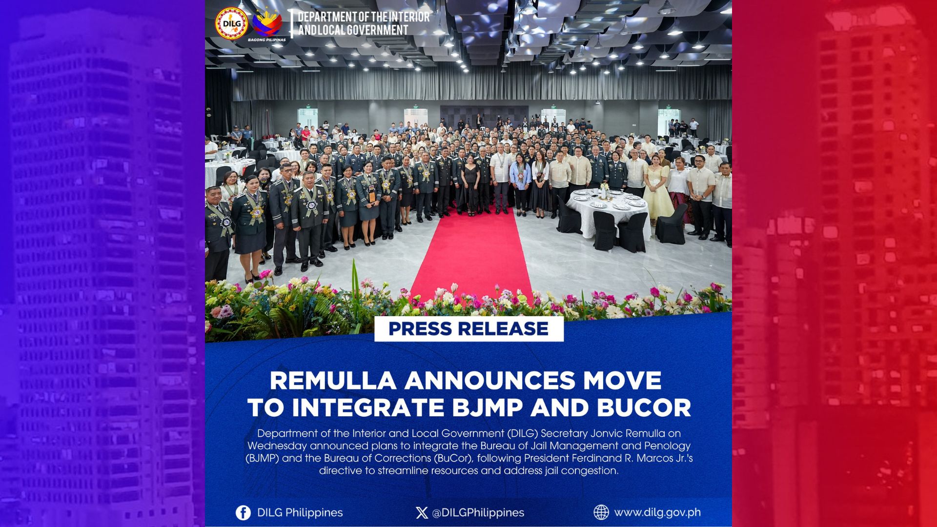 BJMP at BuCor planong pag-isahin na lang ayon sa DILG