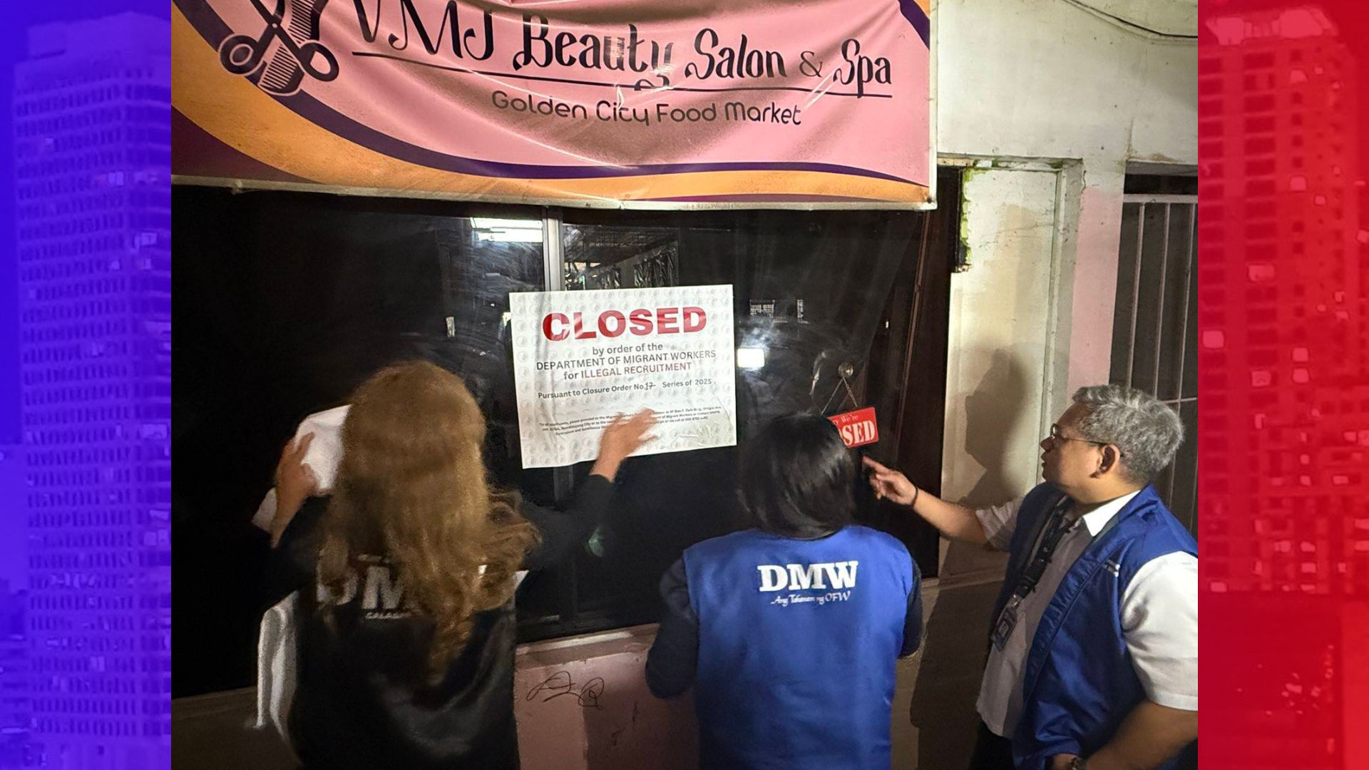 Beauty Salon, Learning Center na sangkot sa illegal recruitment ipinasara ng DMW