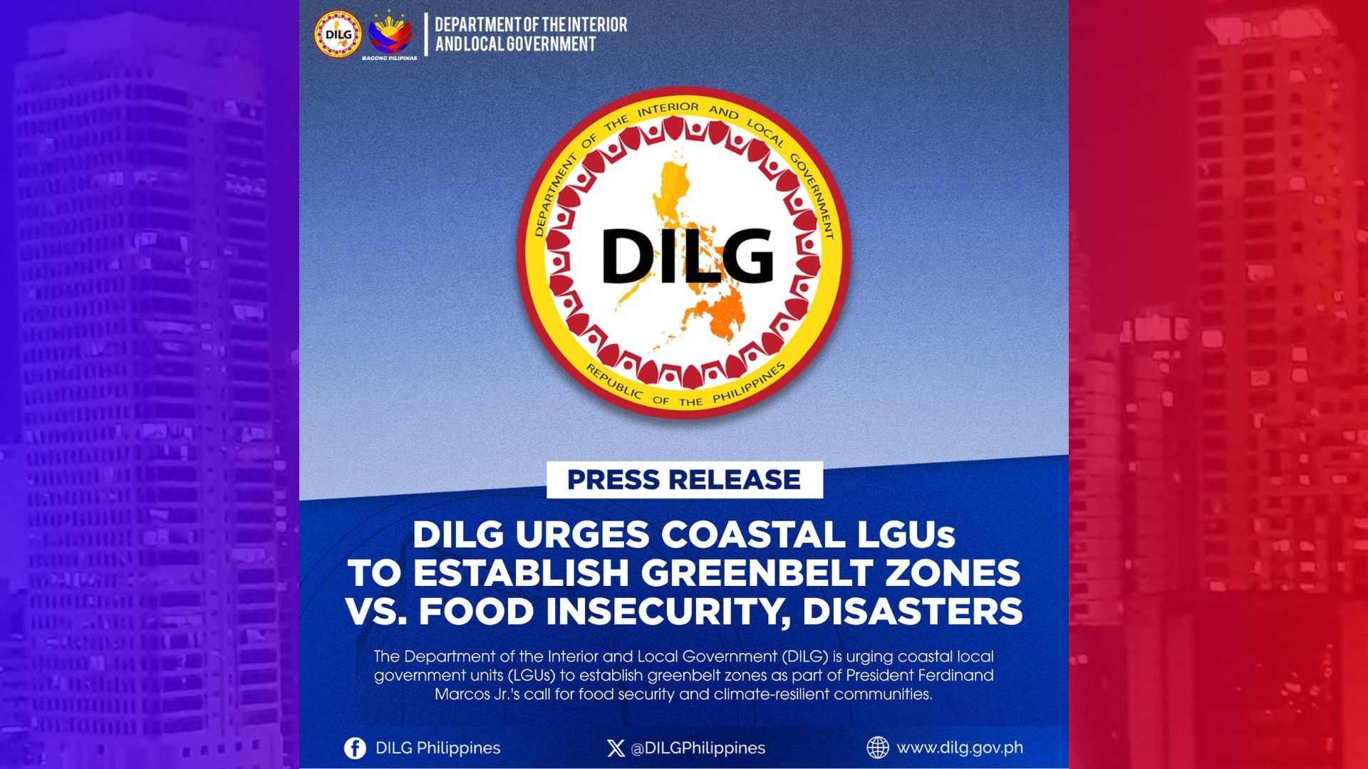 LGUs sa coastal areas inatasan ng DILG na maglagay ng greenbelt zones panlaban sa storm surge