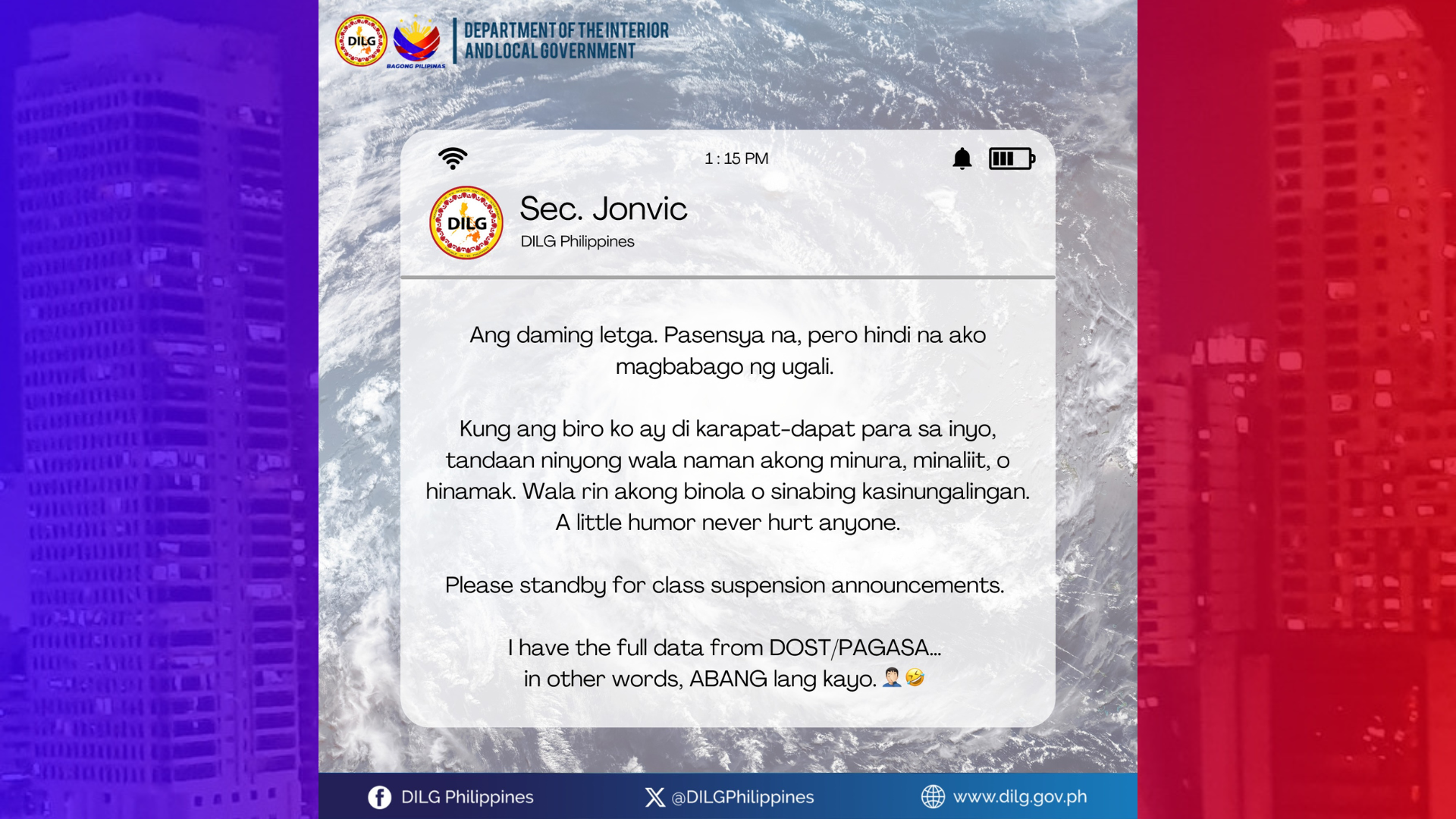 Sec. Jonvic Remulla sa mga galit sa kaniya: Wala akong minura, minaliit o hinamak