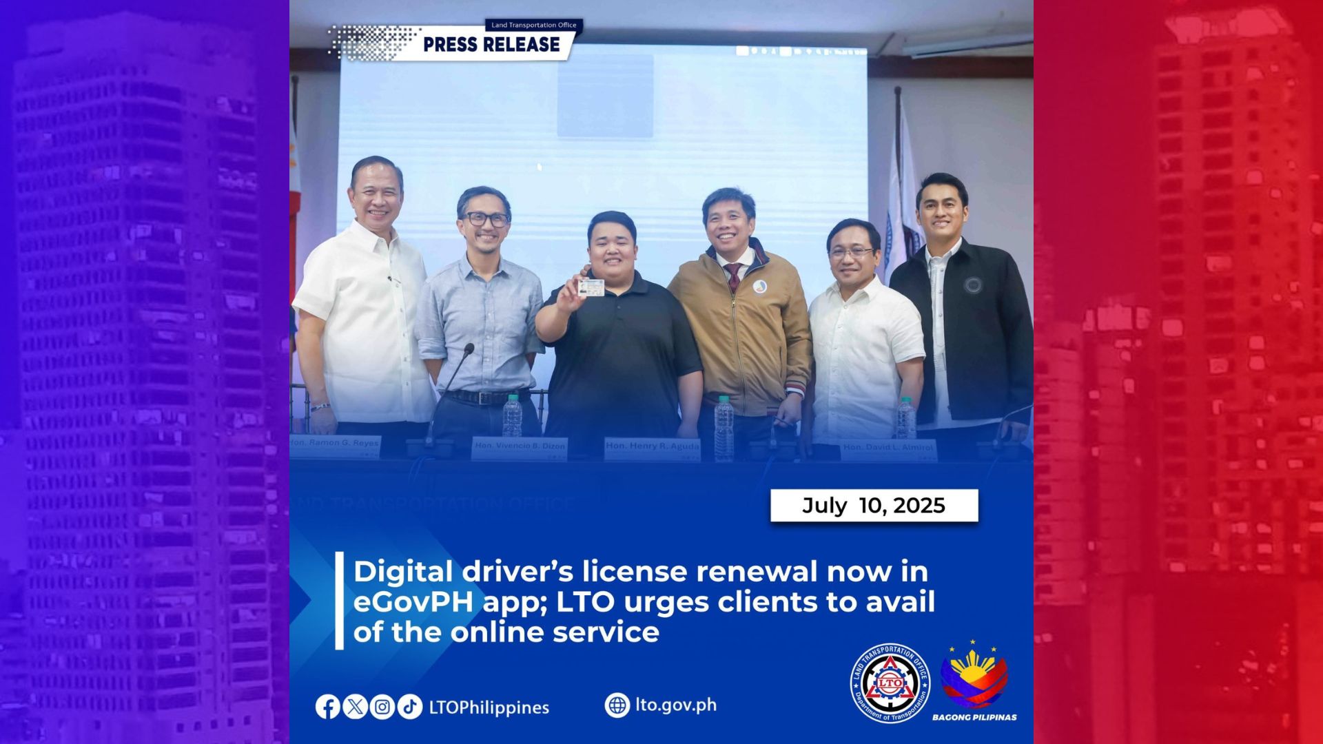 Online renewal ng driver’s license inilunsad ng LTO