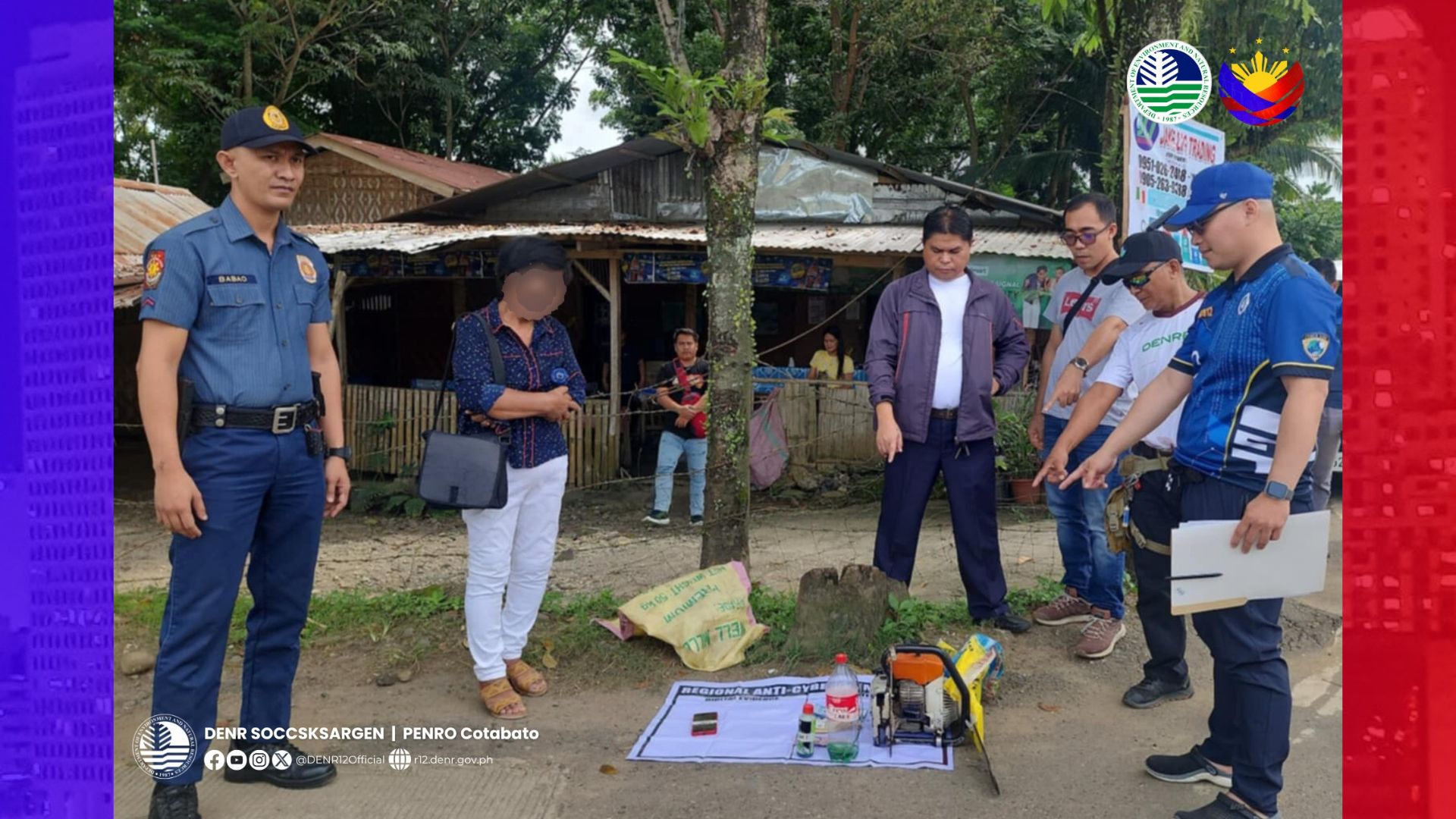 Lola timbog sa ilegal na pagbebenta online ng chainsaw machine sa Kidapawan City