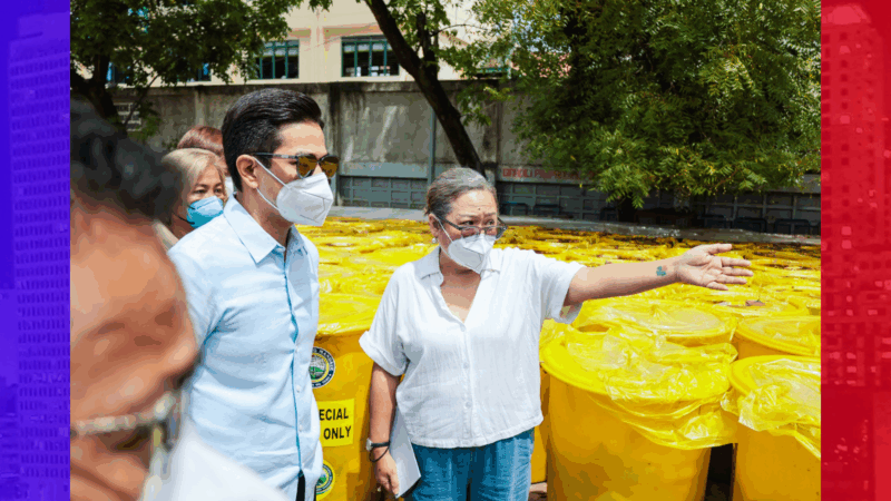 Halos 300 drums ng medical waste nakatengga sa isang lumang terminal ng bus sa Mandaue City