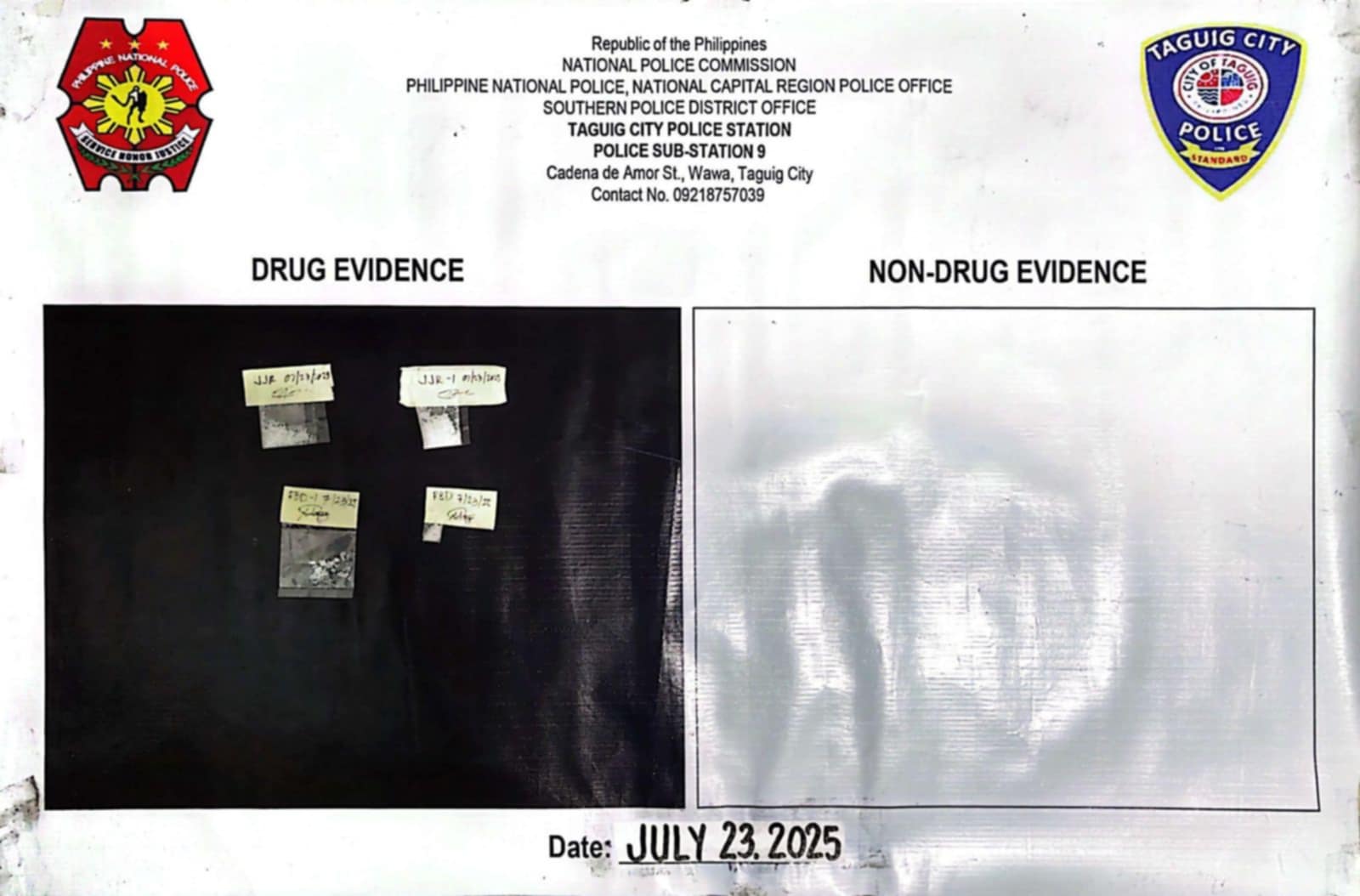 4 na lalaki huli sa ‘pot session’ sa loob ng Taguig evacuation center