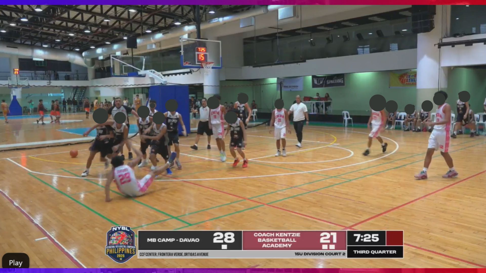 Unang araw ng International Youth Basketball Championship nauwi sa rambulan