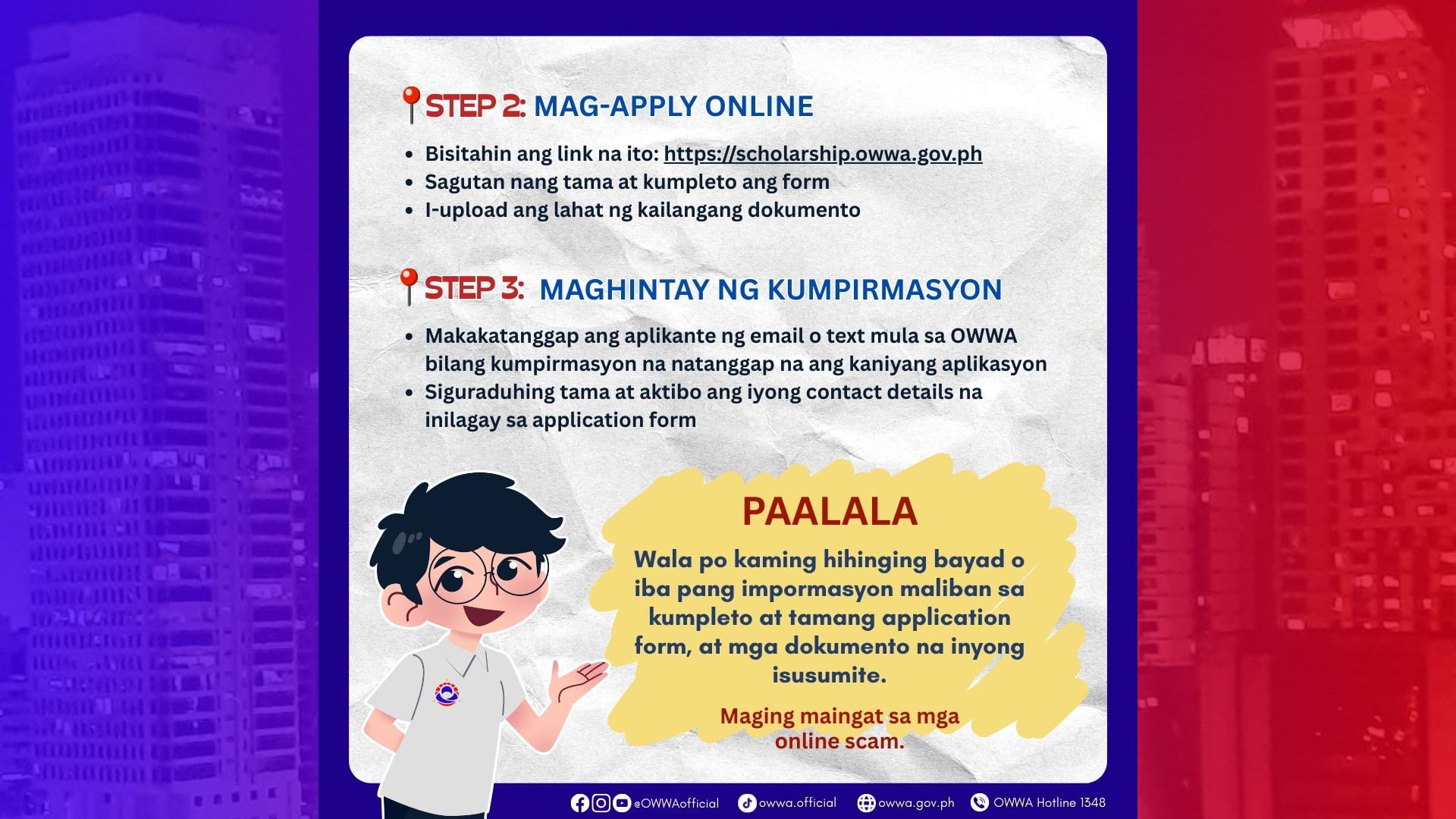 OFW Dependents puwede nang mag-apply ng scholarship sa OWWA simula sa Jul 16