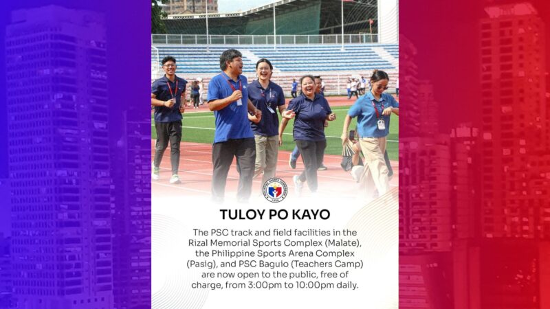 Track and Field oval ng PSC binuksan na sa publiko
