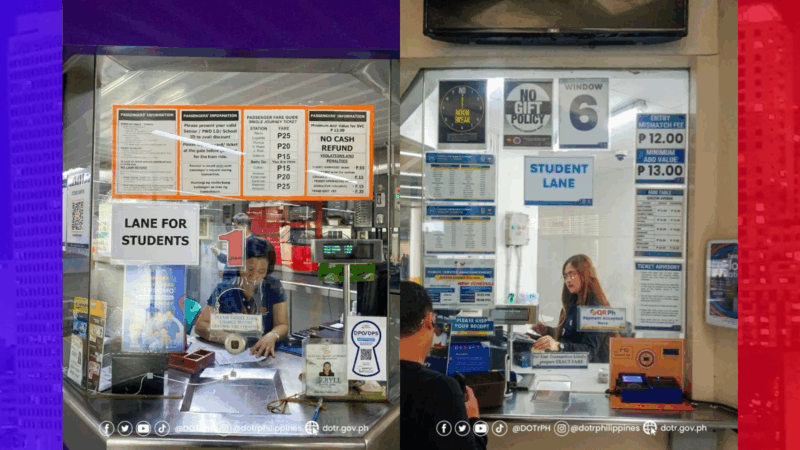 MRT-3 at LRT-2 naglagay na ng exclusive lane para sa mga estudyante