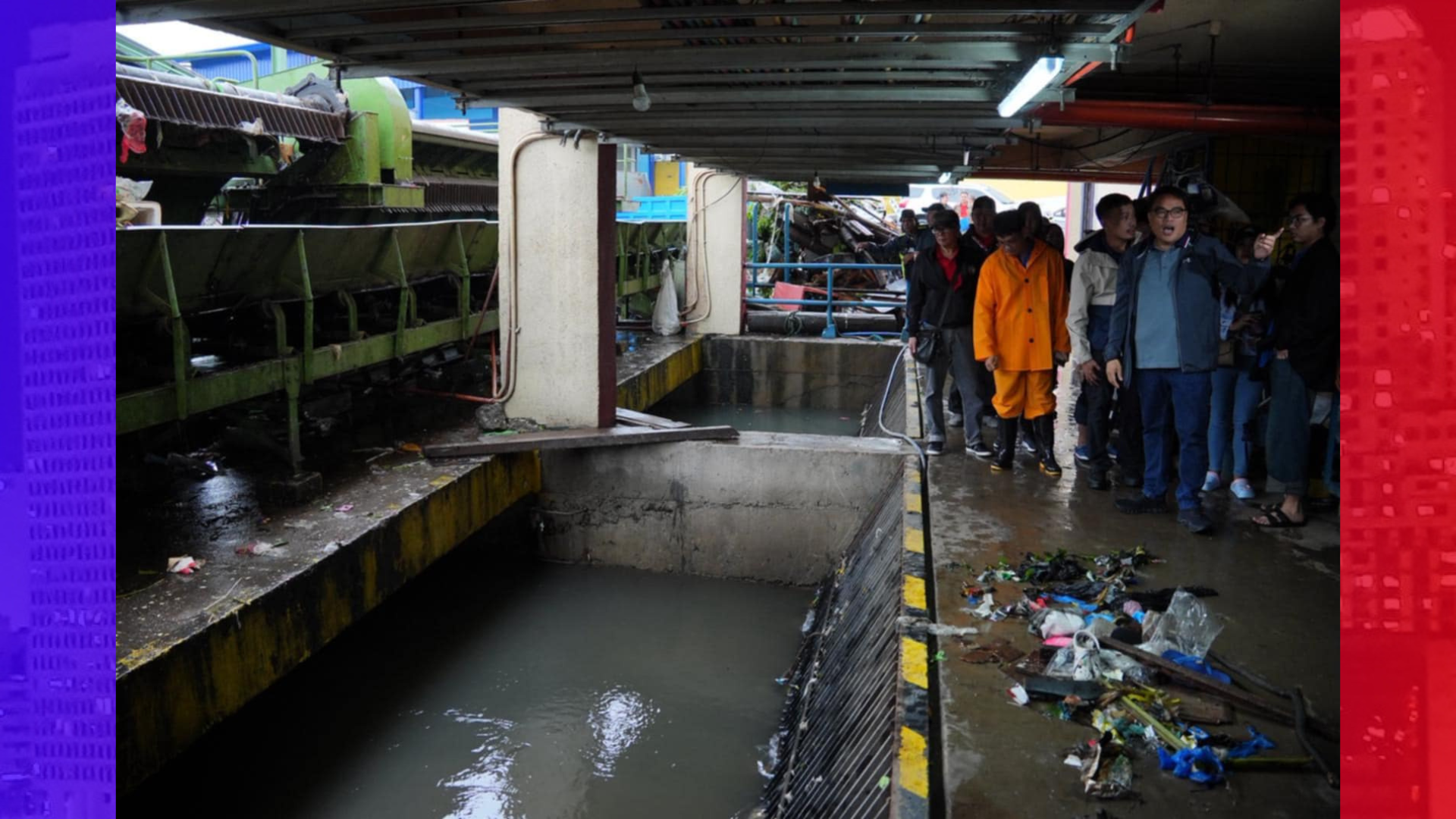 MMDA ininspeksiyon ang Tripa de Gallina Pumping Station; MRT-7 Batasan Station