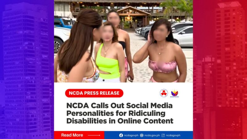 Viral video ng pangungutya ng mga dating miyembro ng Viva Hotbabes sa mga PWD, kinondena ng NCDA