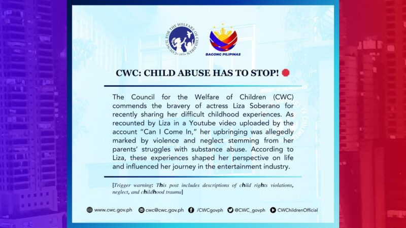 CWC hanga sa ipinakitang tapang ni Liza Soberano