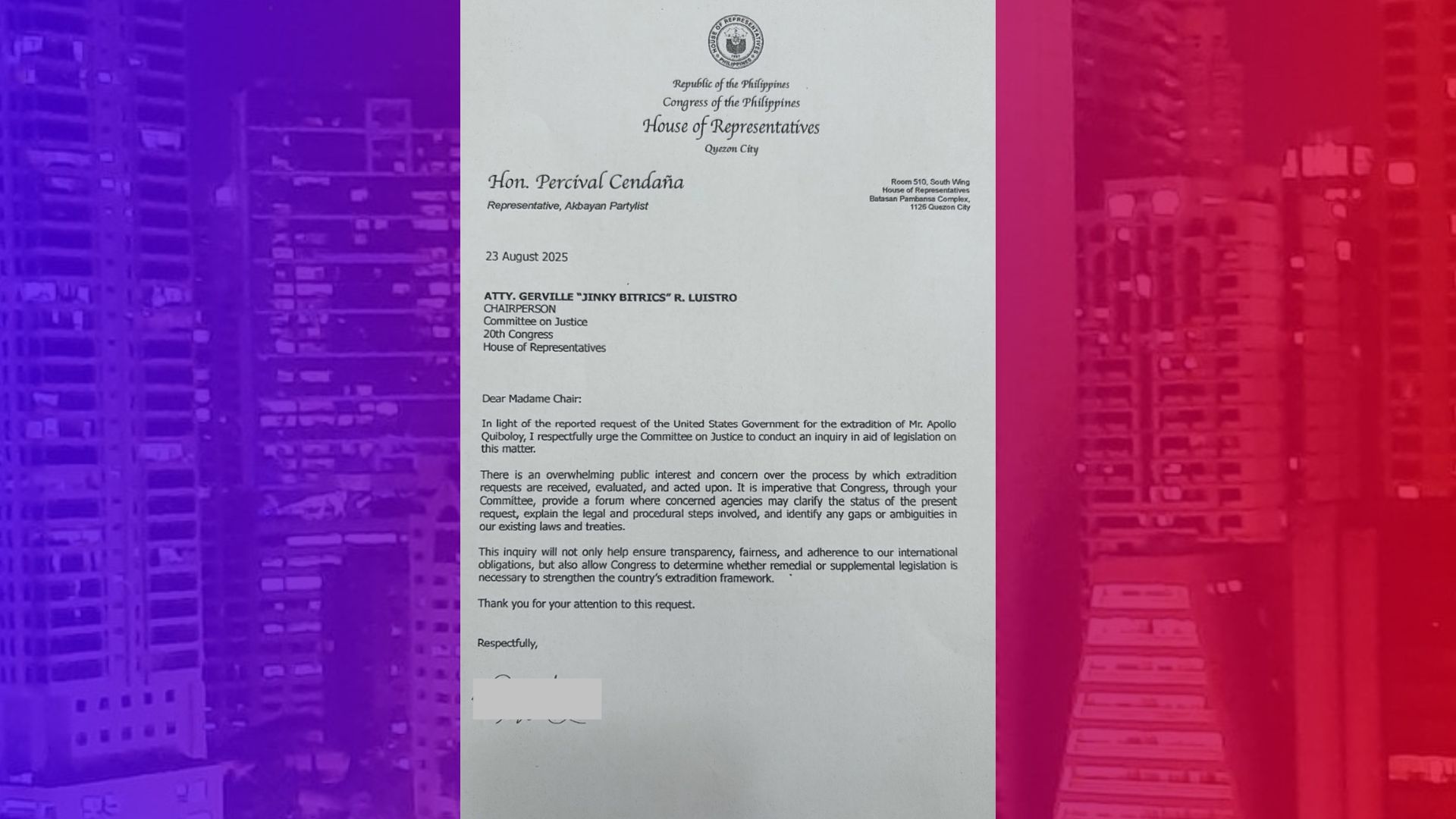 Imbestigasyon sa extradition request ng US kay Quiboloy, inihirit sa Kamara