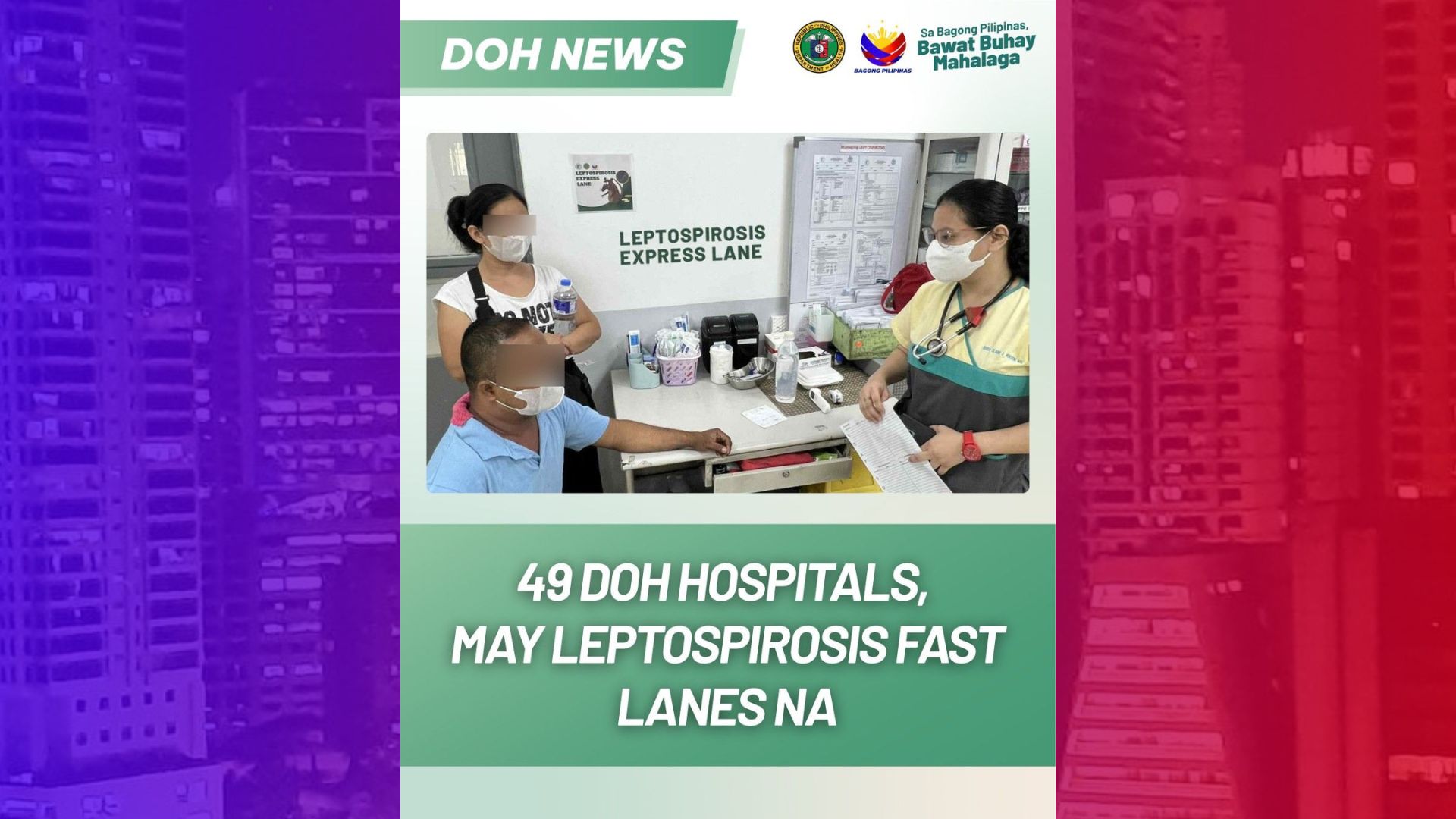 22 leptospirosis fast lanes binuksan sa mga ospital ng DOH