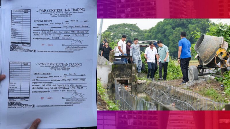Resibo ng pinagbayaran ng DPWH sa contractor ng ghost flood control project sa Baliwag, Bulacan isinapubliko ng Malakanyang