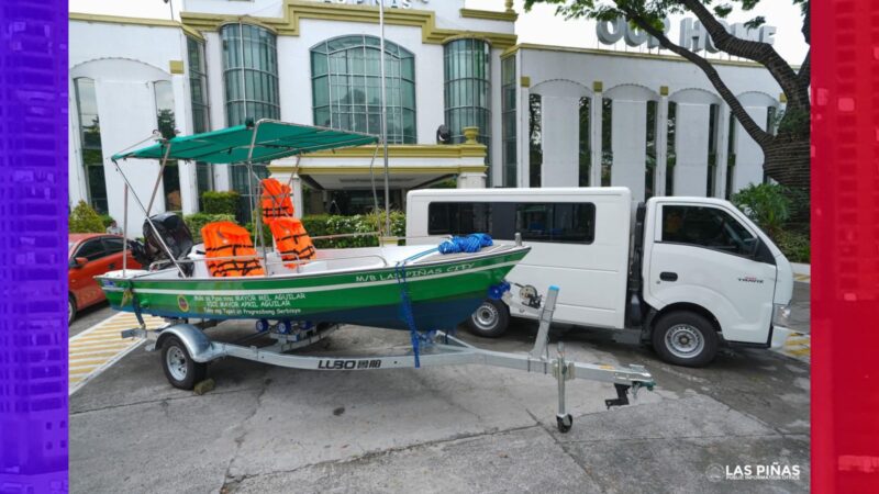 Las Piñas City Agriculture Office may bagong patrol boat at utility vehicle mula sa LGU