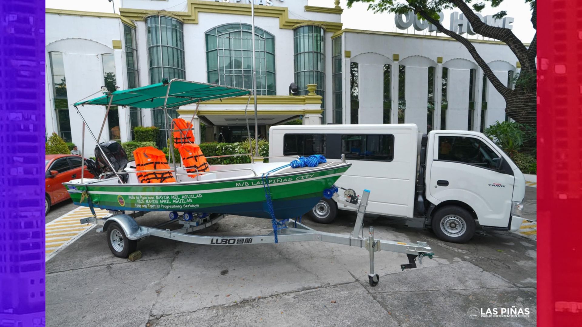 Las Piñas City Agriculture Office may bagong patrol boat at utility vehicle mula sa LGU