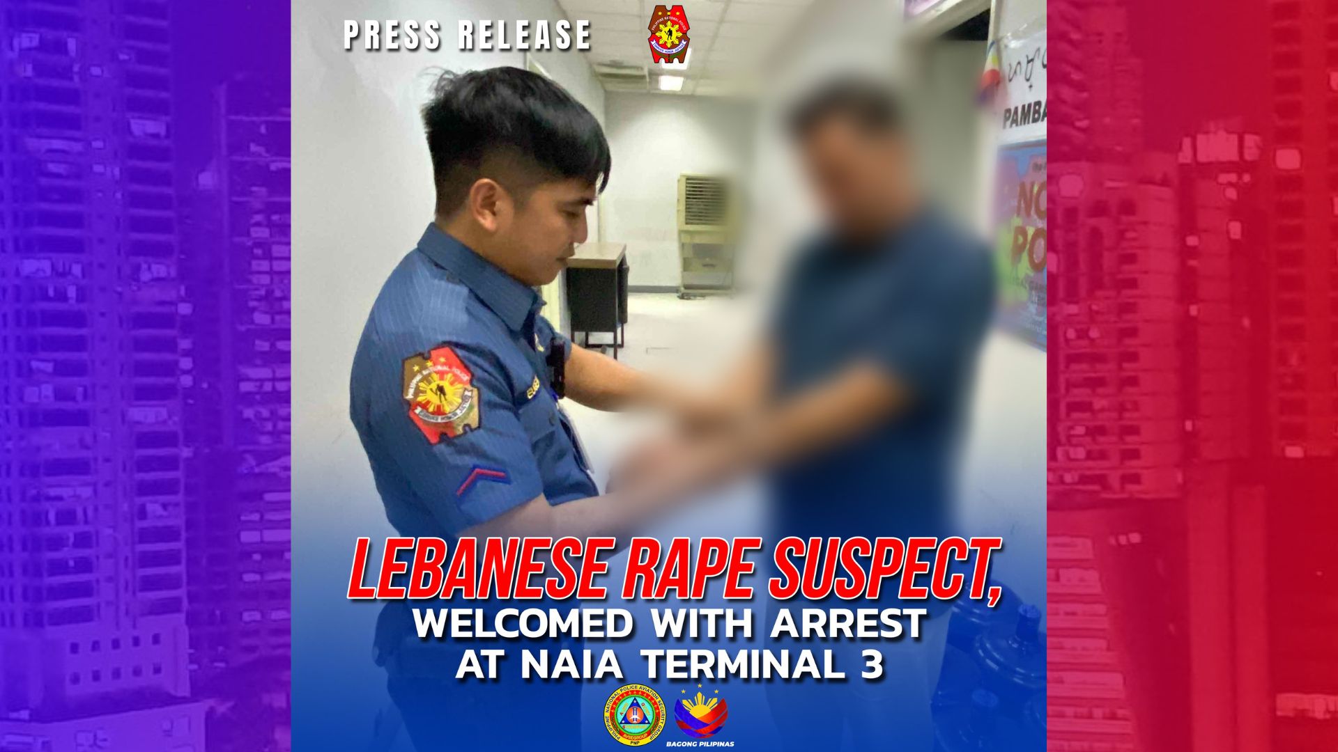 Lebanese na wanted sa kasong rape sa Baguio timbog sa NAIA