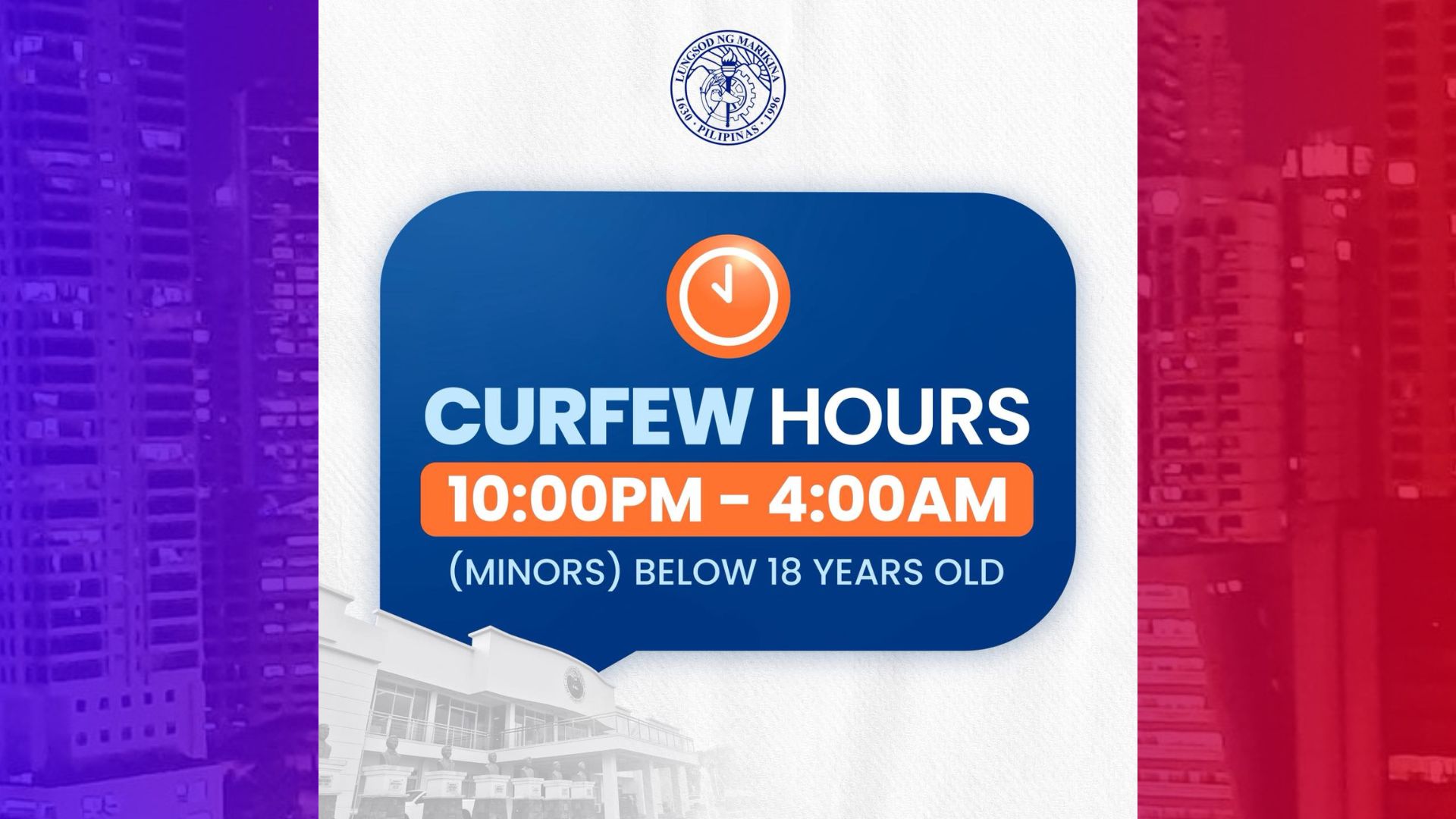 Curfew sa mga menor de edad sa Marikina, hihigpitan