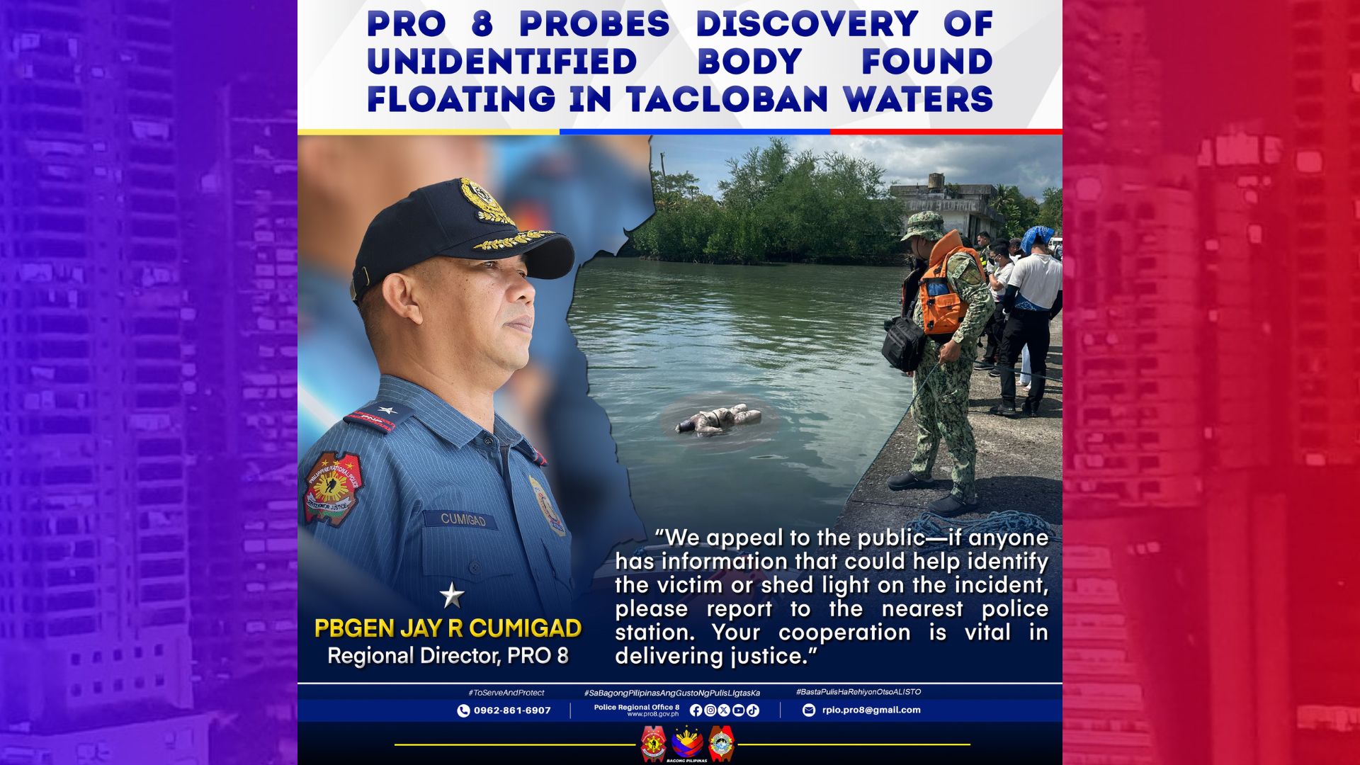 Bangkay ng babae na nakagapos at balot ng duct tape ang mukha natagpuan Tacloban City