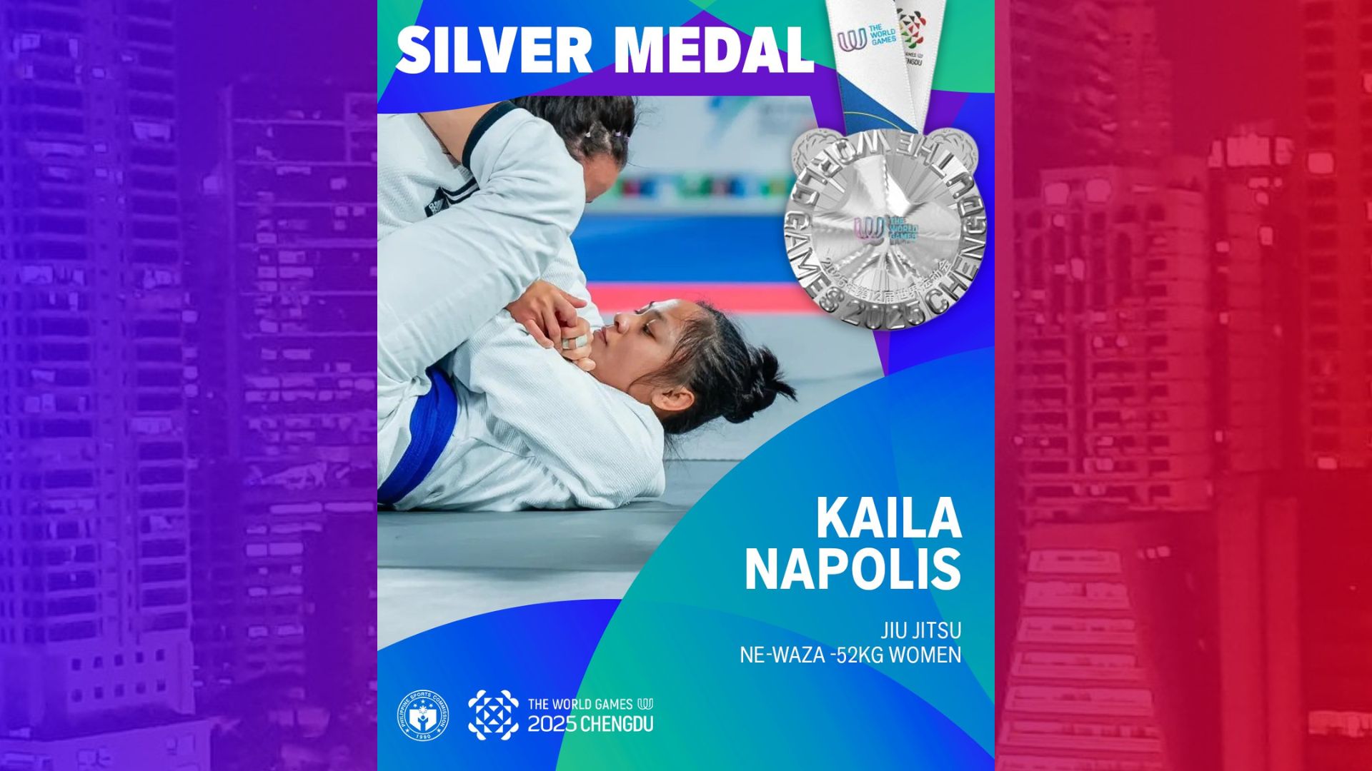 Unang medalya ng Pinas sa 2025 World Games nasungkit ng Pinay na si Kaila Napolis