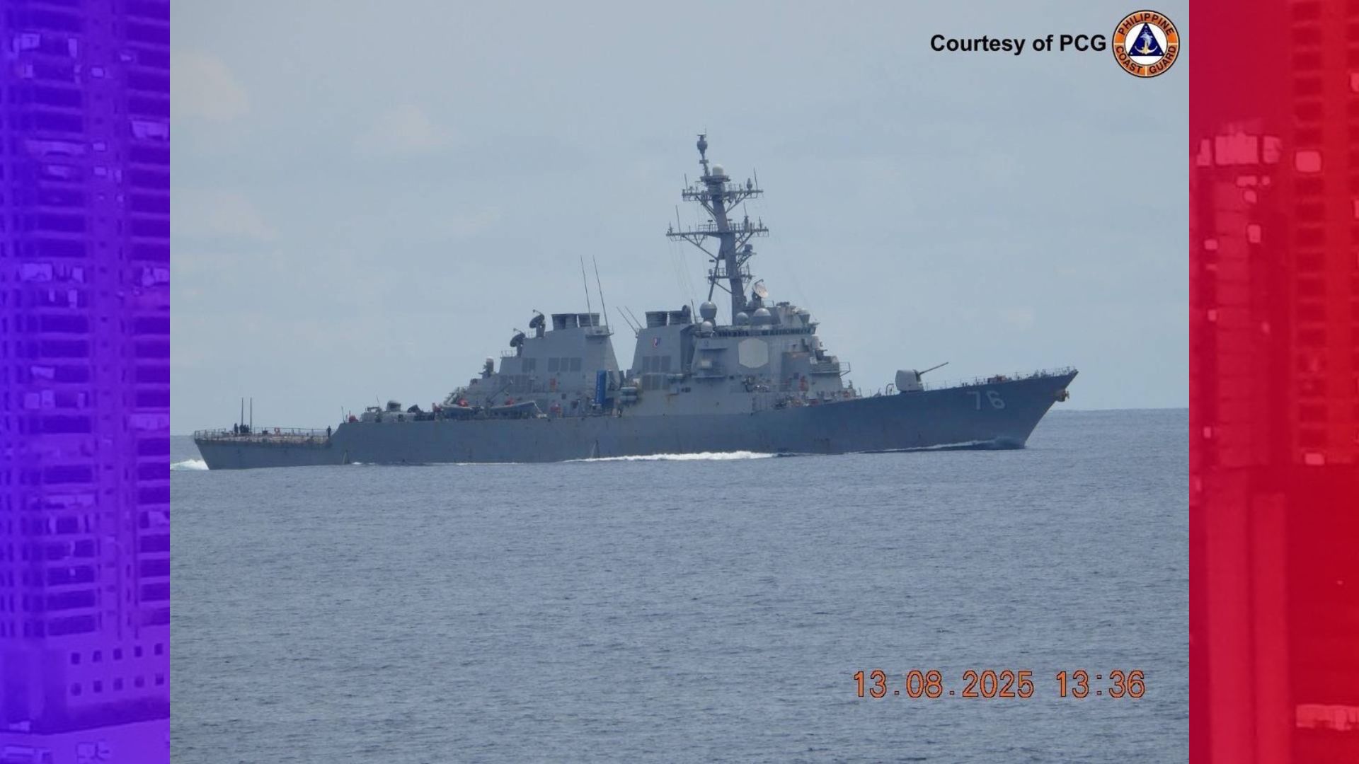 Warships ng US Navy nasa Bajo de Masinloc