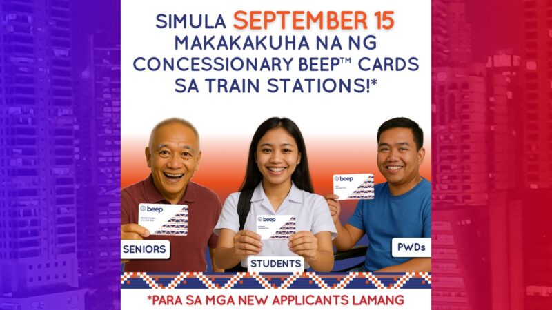 Discounted Beep Cards available na simula Sept. 15