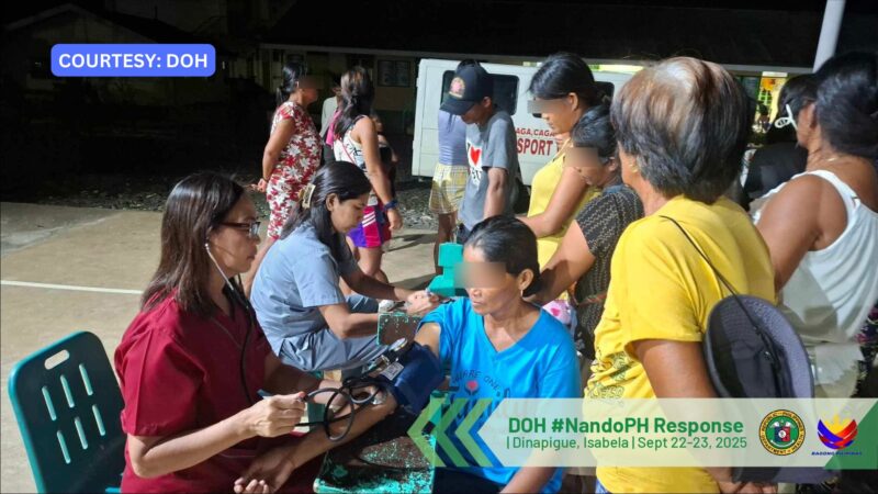 DOH binabantayan ang kalusugan ng mahigit 17,000 na nasa evacuation centers sa Cagayan Valley