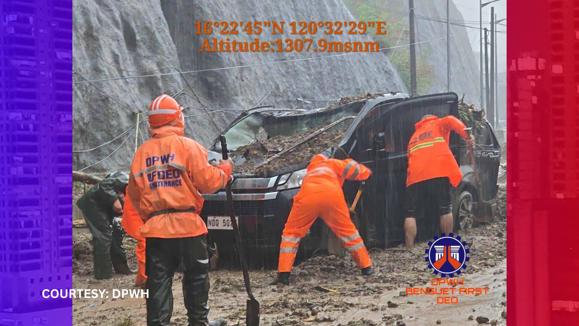 Tatlong lansangan patungong Baguio sarado sa mga motorista