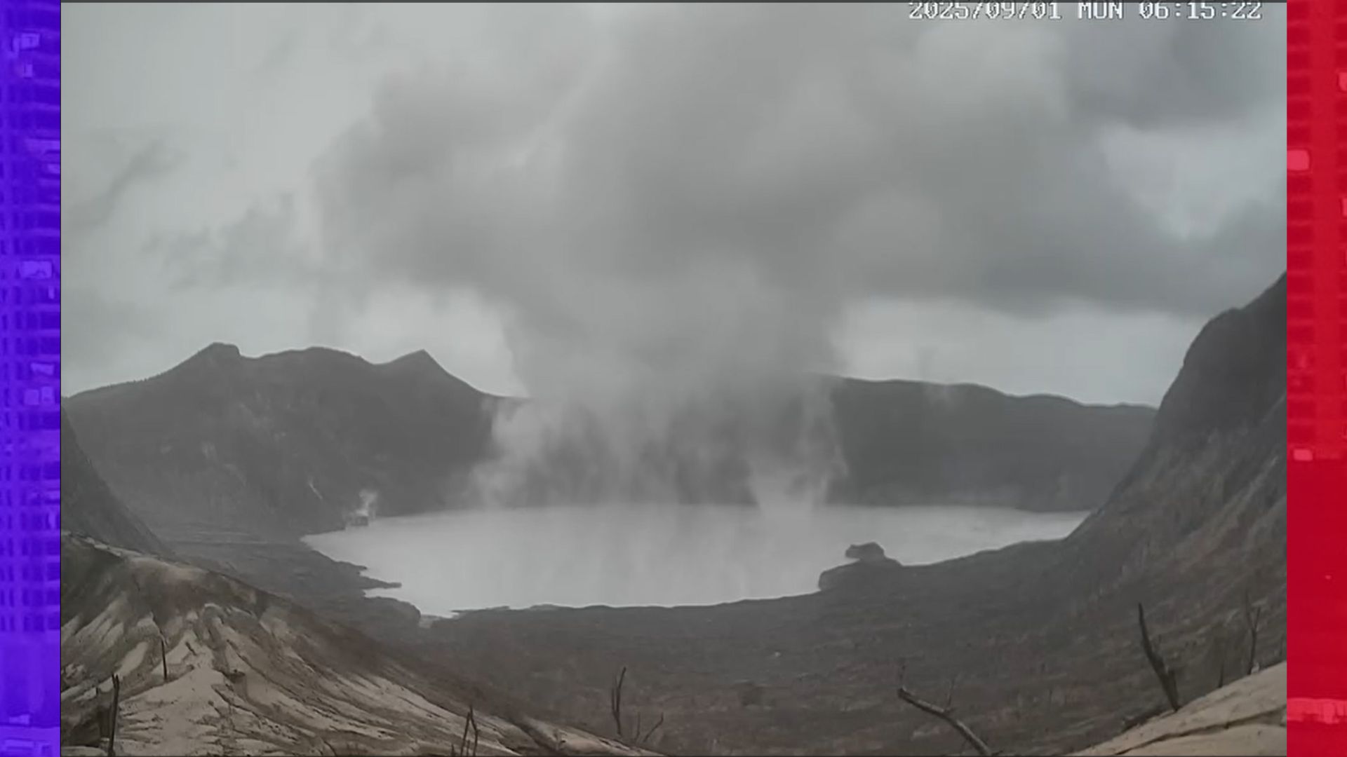 Degassing activity naitala sa Bulkang Taal sa nakalipas na mga araw