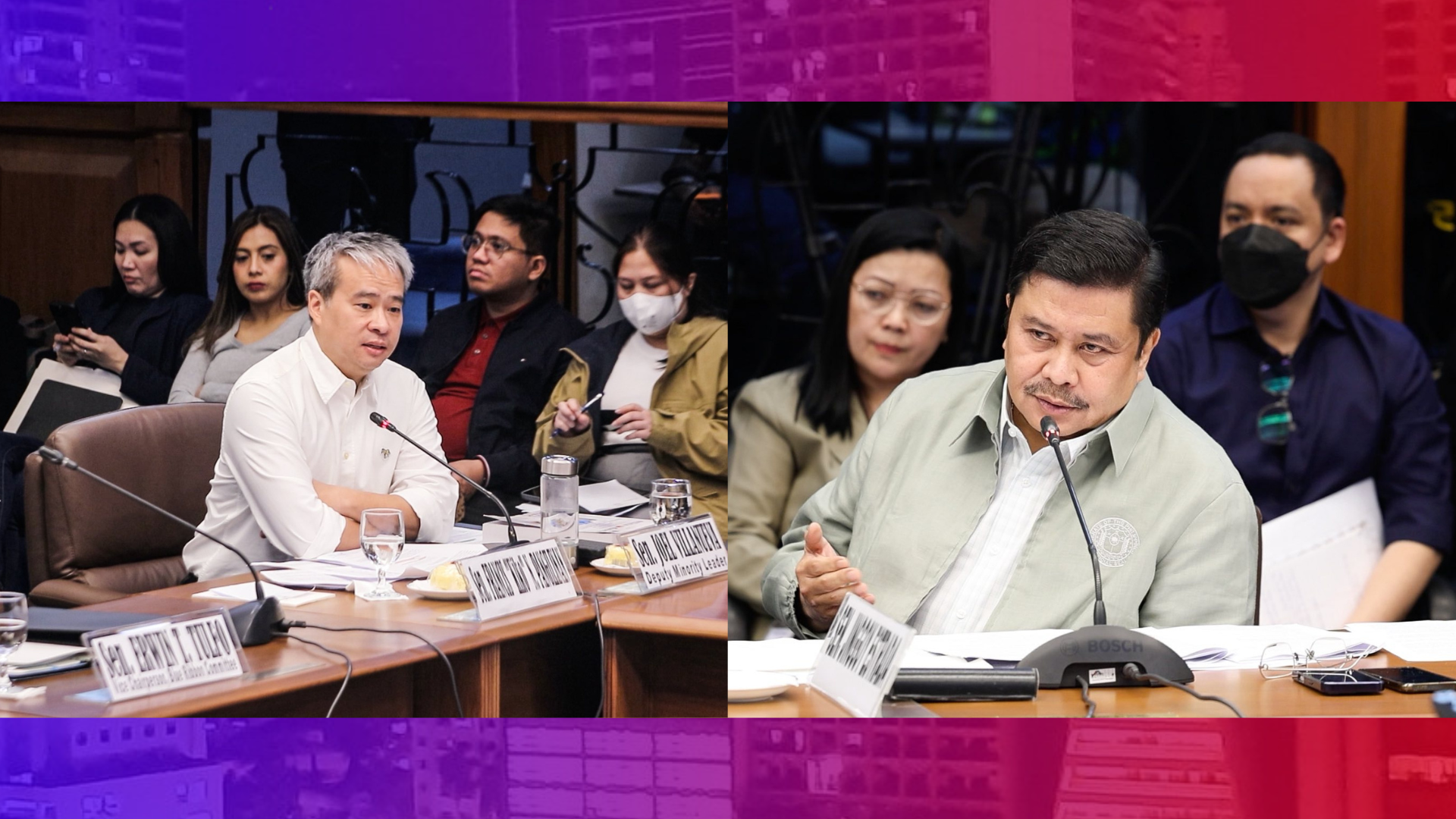 Villanueva, Estrada hindi pa lusot sa isyu ng insertions sa 2023 at 2025 budget
