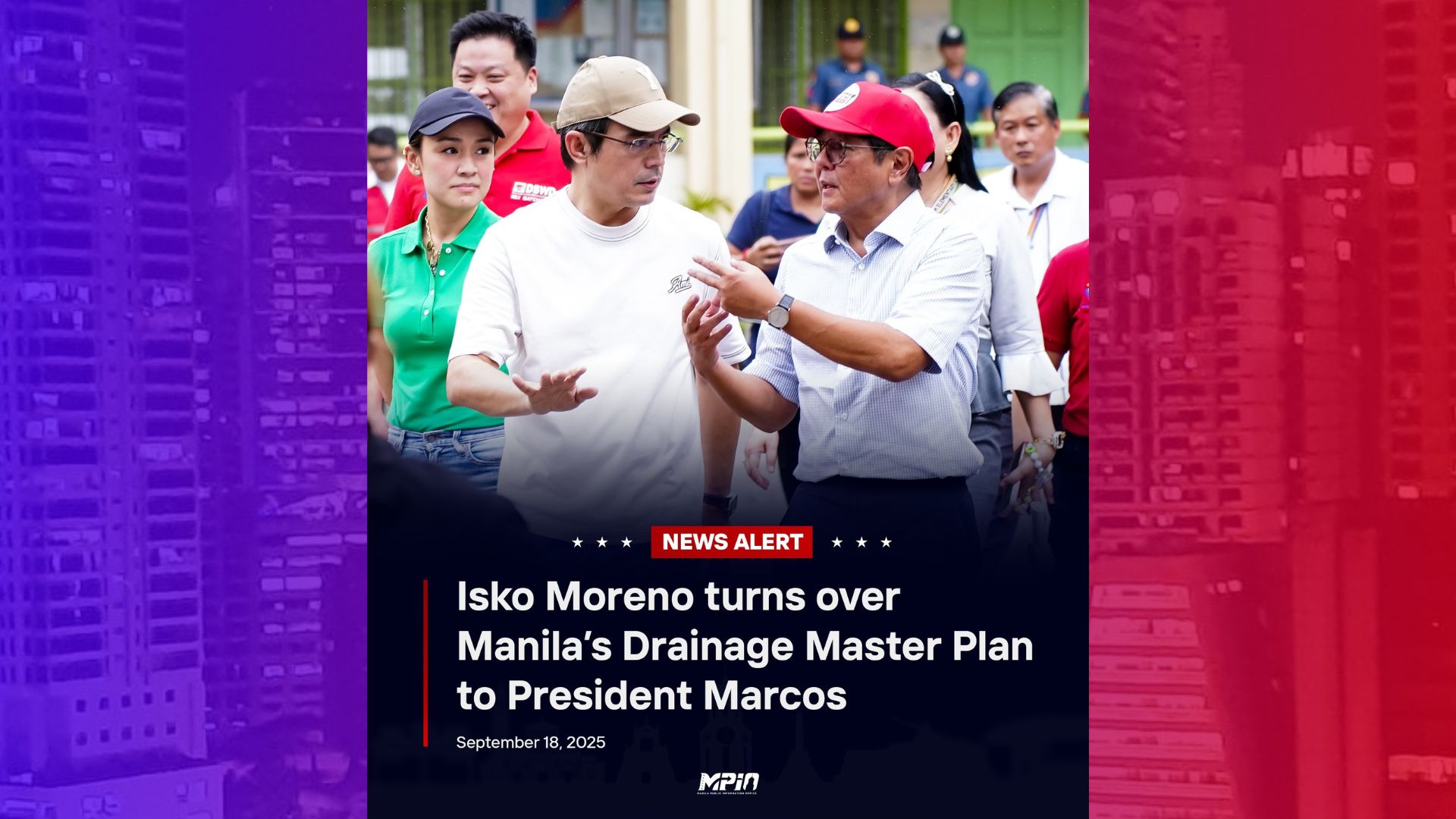 Drainage Master Plan ng lungsod ng Maynila, isinumite kay Pangulong Marcos