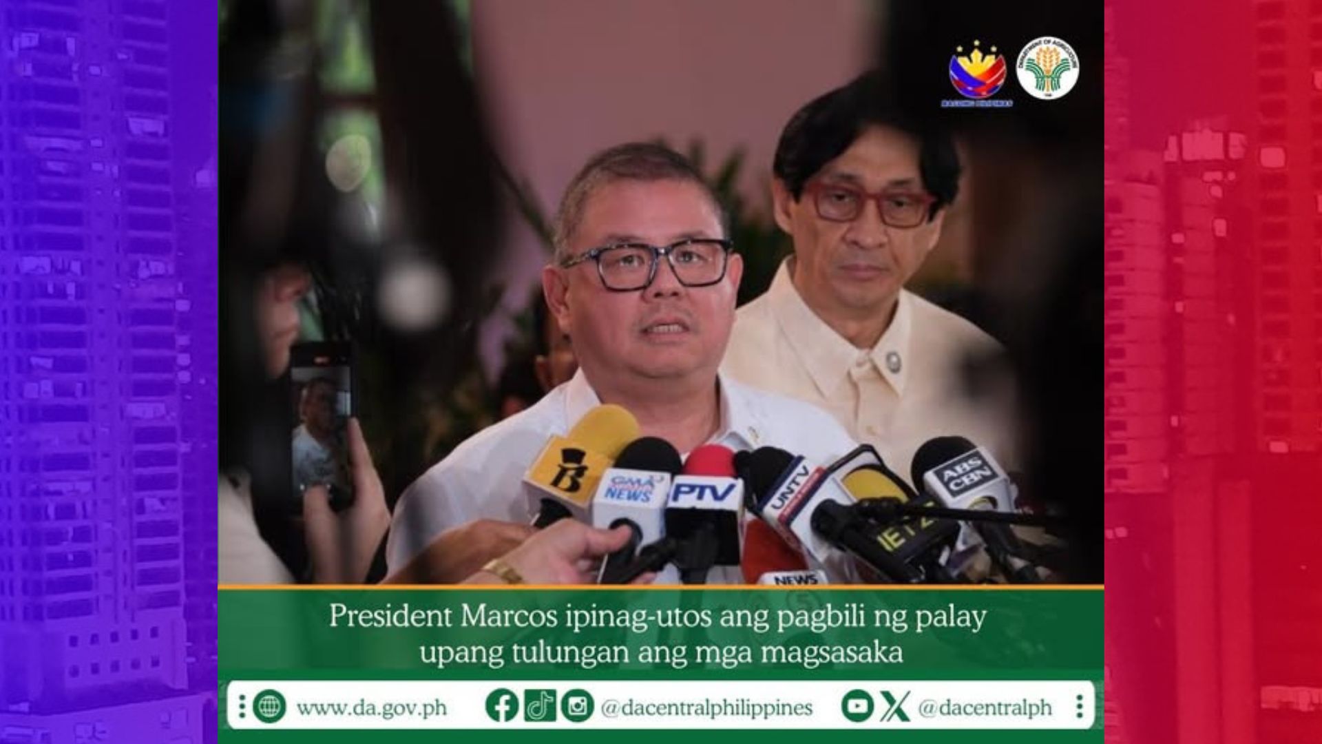 Emergency na pagbili ng palay iuutos ng gobyerno