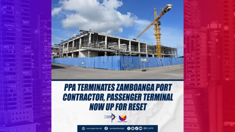 Contractor ng ginagawang Passenger Terminal Bldg. sa Zamboanga Port, terminated na