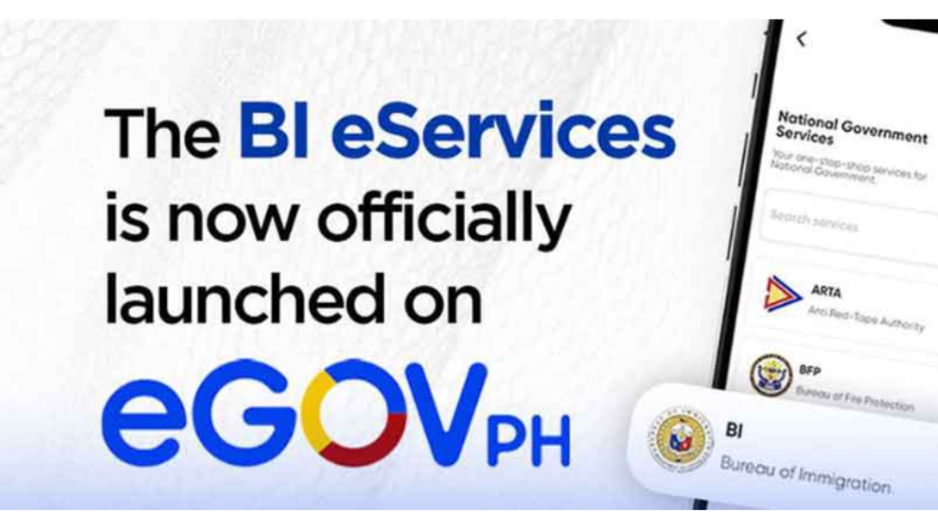 BI services bahagi na ng eGovPH