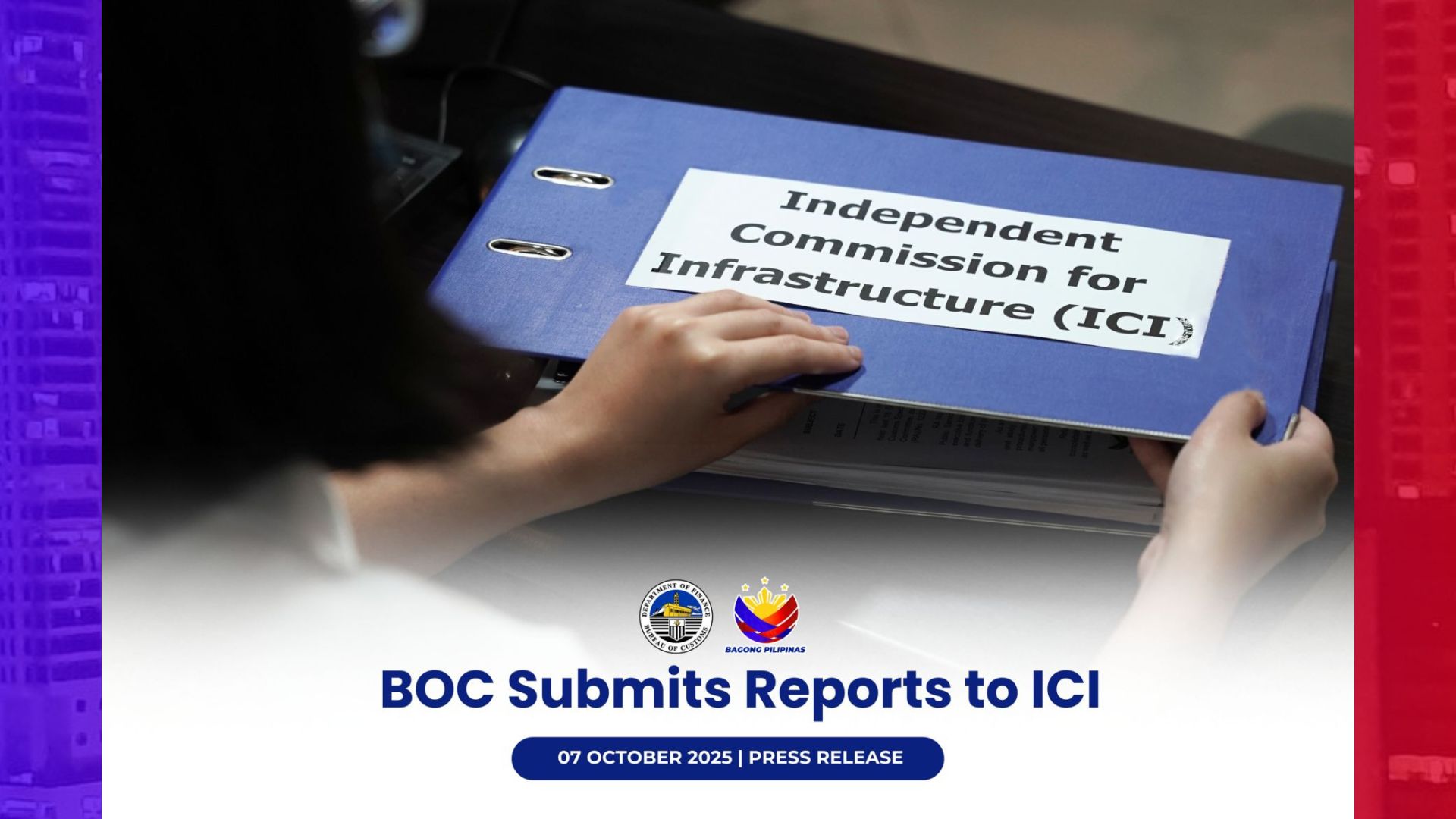 BOC isinumite sa ICI ang mga dokumentong may kinalaman sa imbestigasyon sa flood control