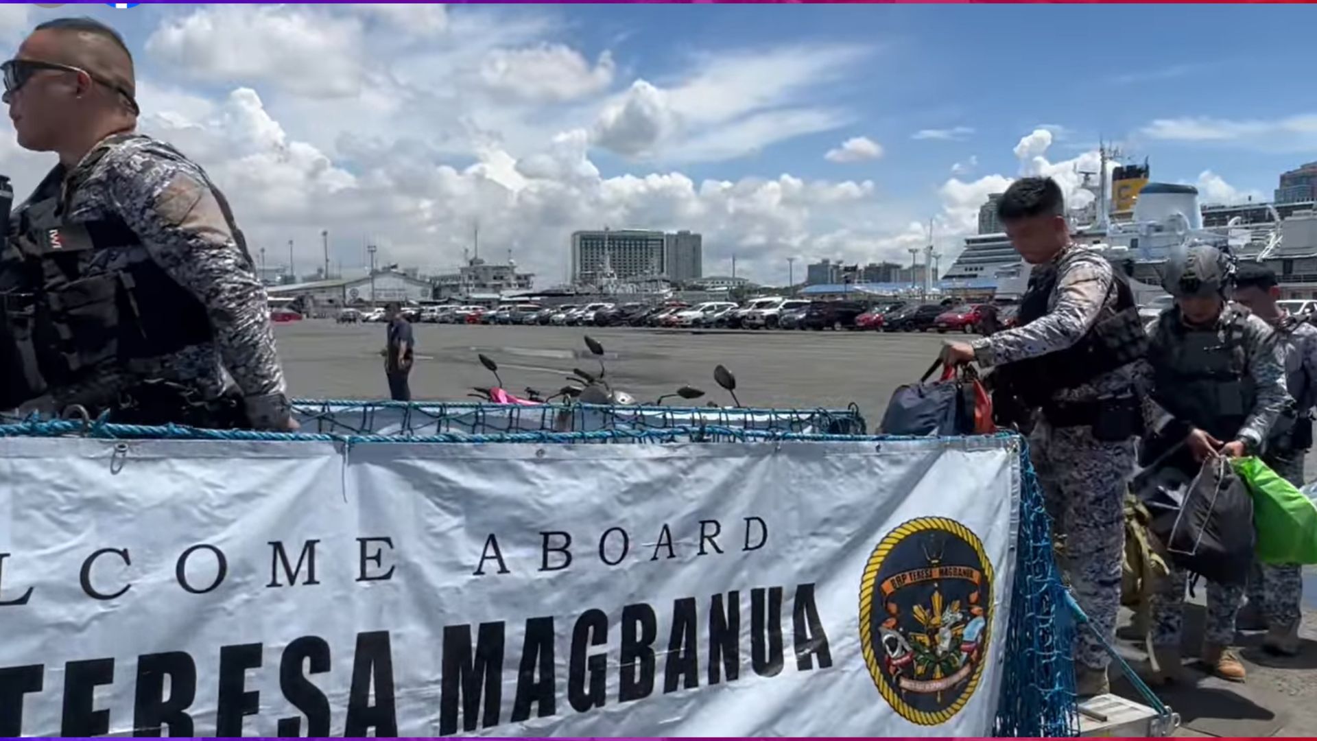 Medical personnel ng PCG biyaheng Cebu lulan ng BRP Teresa Magbanua