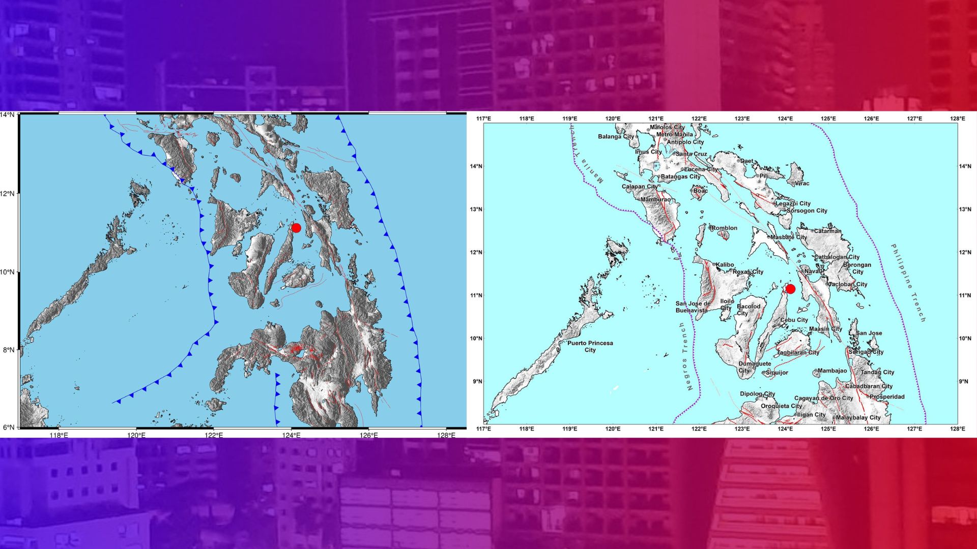 Magkasunod na M4.5 at M4.0 na lindol tumama sa Bogo City