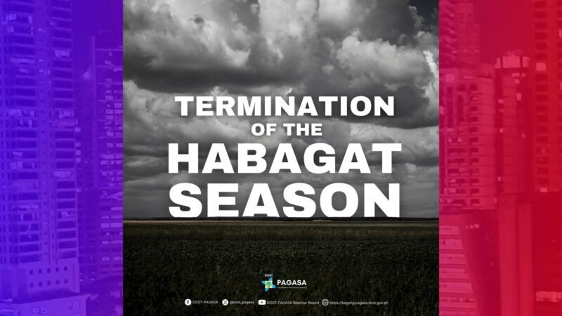 Pag-iral ng Habagat natapos na; Amihan mararamdaman na sa bansa sa susunod na mga linggo – PAGASA