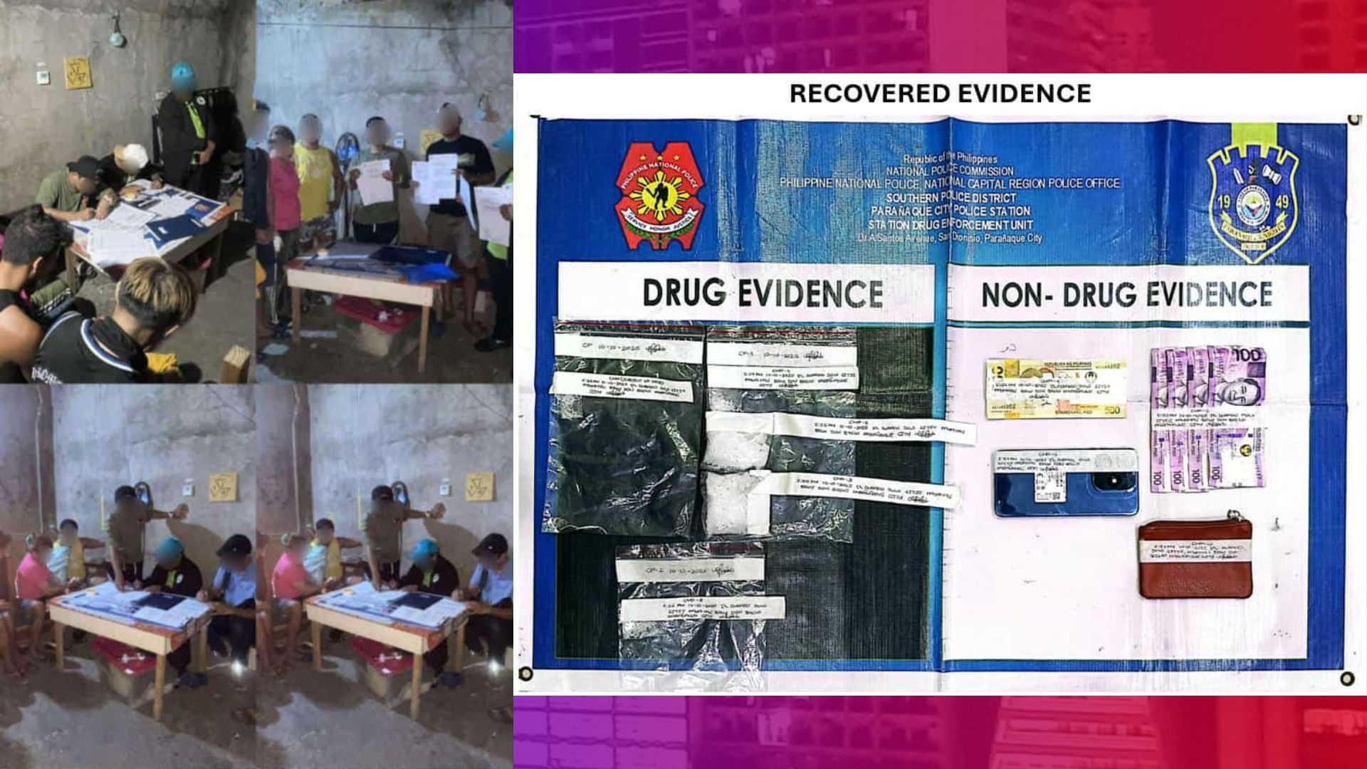 Drug den sa Parañaque City nabuwag; P394K na halaga ng shabu nakumpiska