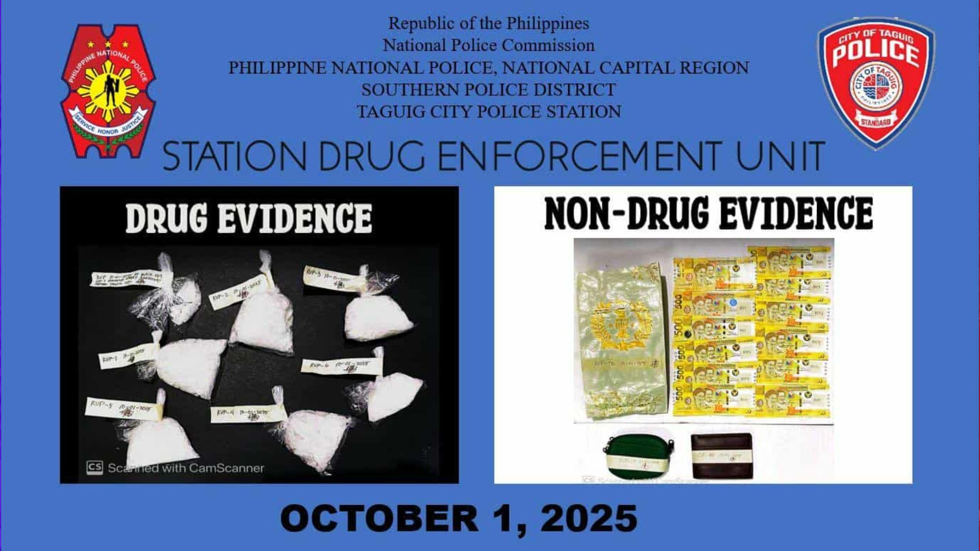 HVI timbog sa Taguig City drug ops halos 4M na halaga ng shabu nakumpiska