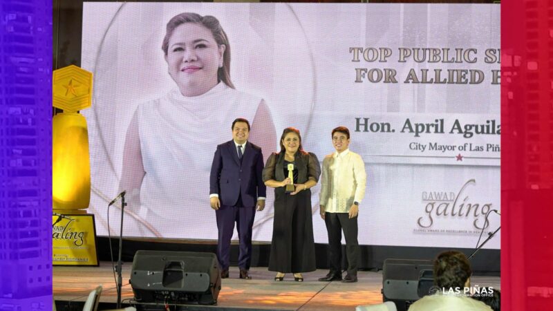 Mayor Aguilar tumanggap ng Gawad Galing Global Award dahil sa napakahusay na alagang pangkalusugan sa Las Piñas City